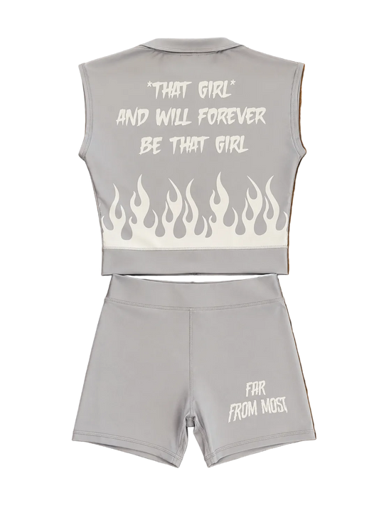 GREY AND WHITE OUTFIT