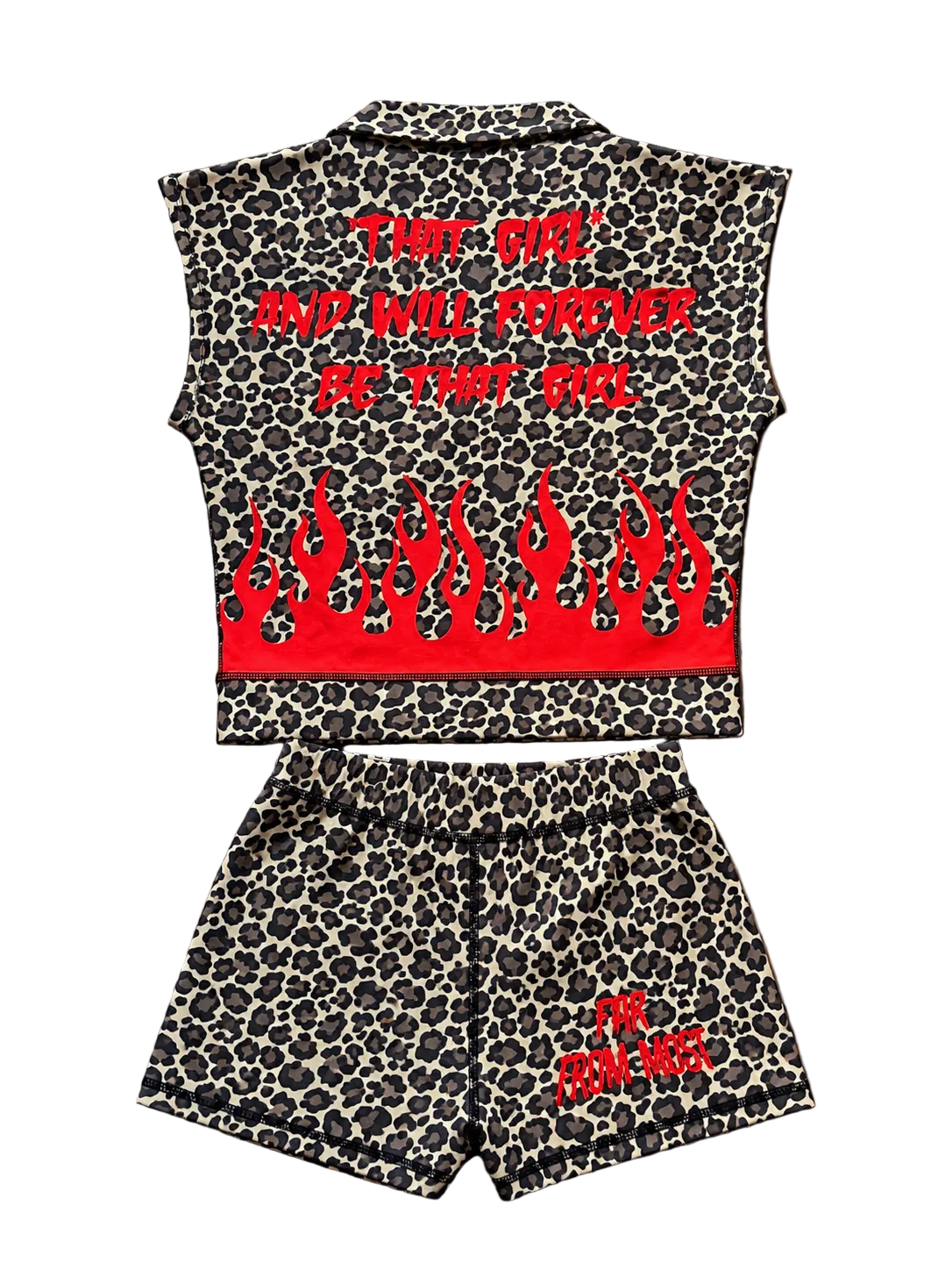 CHEETAH AND RED OUTFIT