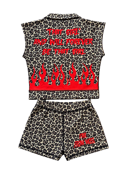 CHEETAH AND RED OUTFIT