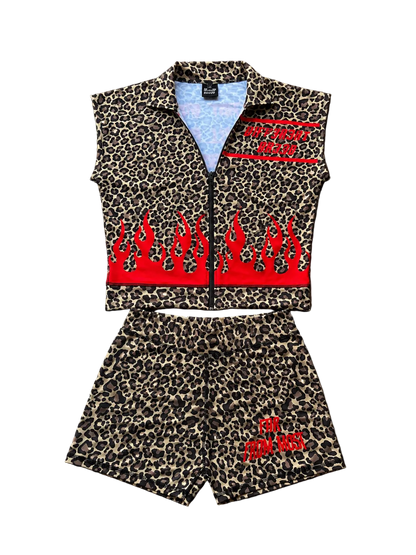 CHEETAH AND RED OUTFIT
