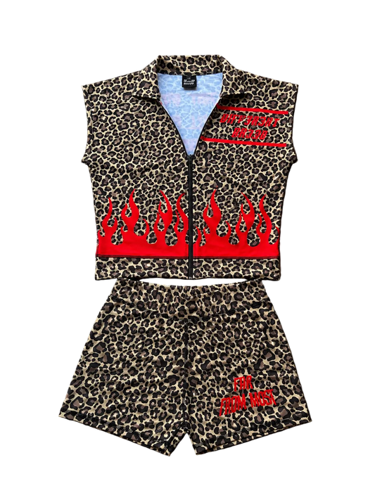 CHEETAH AND RED OUTFIT