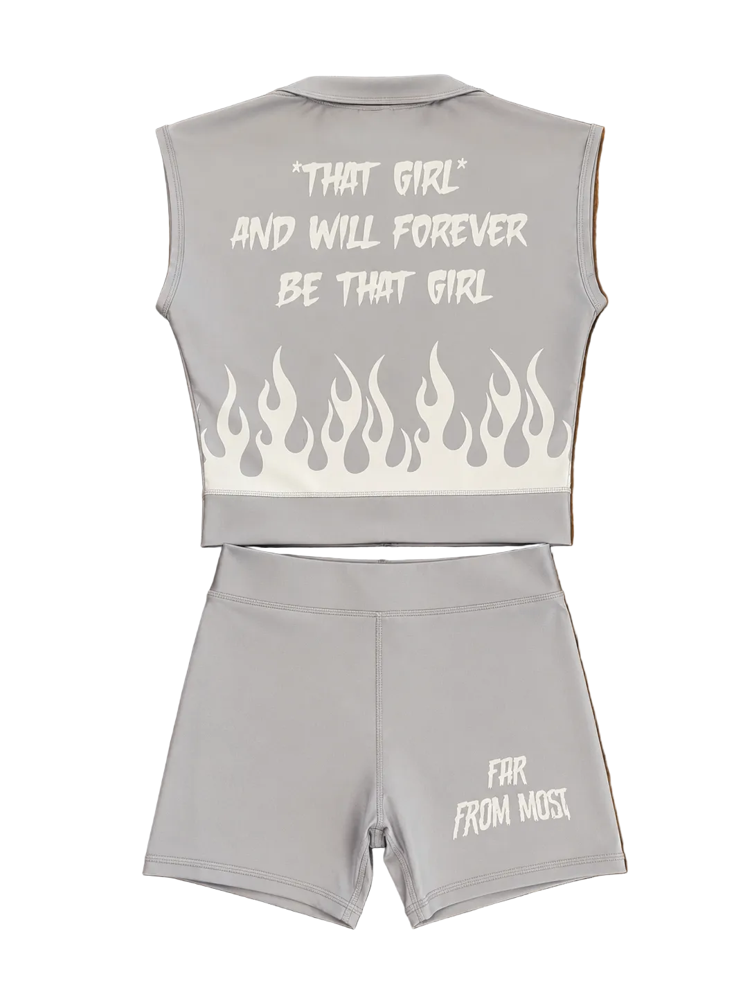 GREY AND WHITE OUTFIT