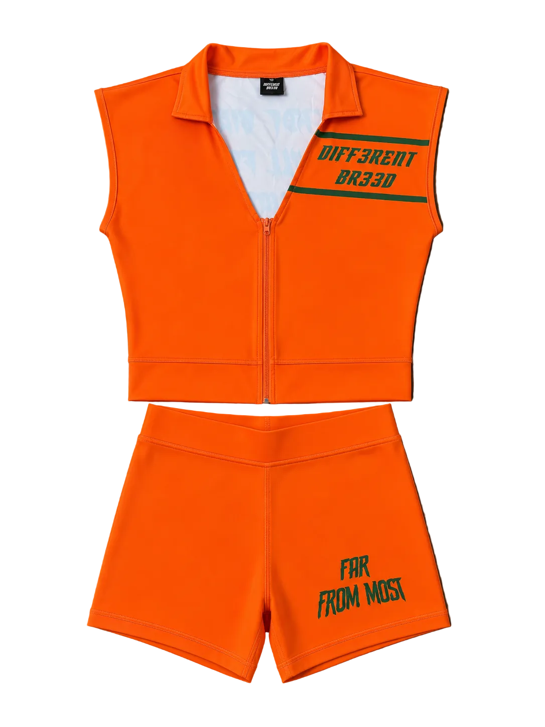 ORANGE AND GREEN OUTFIT